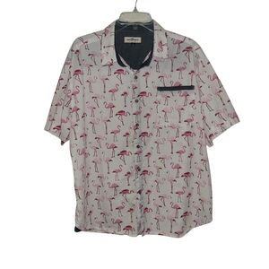 Flamingo Print Men's Shirt